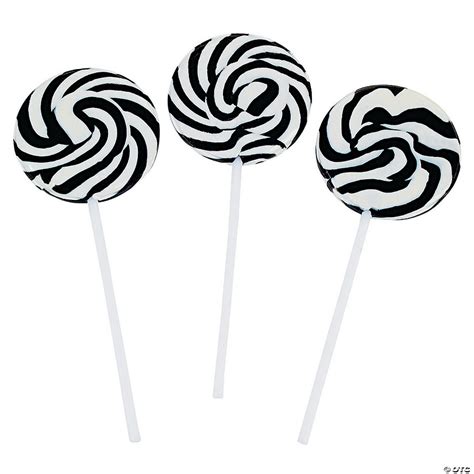 lollipop black and white|Black and White Swirl Pop Suckers (24 individually wrapped .